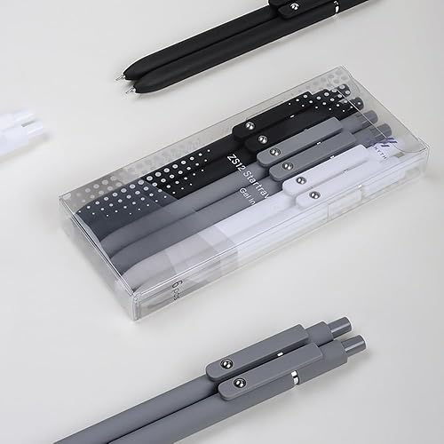 Miniatura 8 de FIOVER Bolígrafos de gel, 6 bolígrafos de punta fina, bolígrafos de escritura suave, bolígrafos de tinta de gel negra de 0.020 in, bolígrafos de