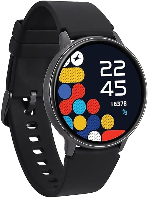 Fastreck Reflex invoke1.3” AMOLED Display Smart Watch with AOD(Black)