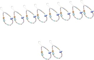 Hemobllo 10 Peças Urso Corrente De Telefone Móvel Cordão De Pulso Chaveiro De Desenho Animado Chaveiro Beadable Encantos De Telefone Corda Pendurada Corda Alça De Telefone Telefone Alça