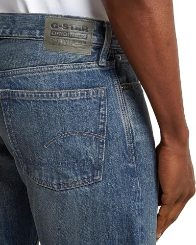 G-STAR Herren Dakota Regular Straight Jeans, Blau (Antique Faded Blue Heron D23691-D776-H782), 28W / 32L – Ansicht 5