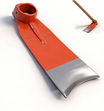 Garden Hoe Heavy Duty, 2.5LBs Sharp Edged Hoe Garden Tool for Soil Digging, High Carbon Rail Steel, Hand-Sharpened Edge, Heat-Treated for Strength & Stable PerformanceNot Included Handle