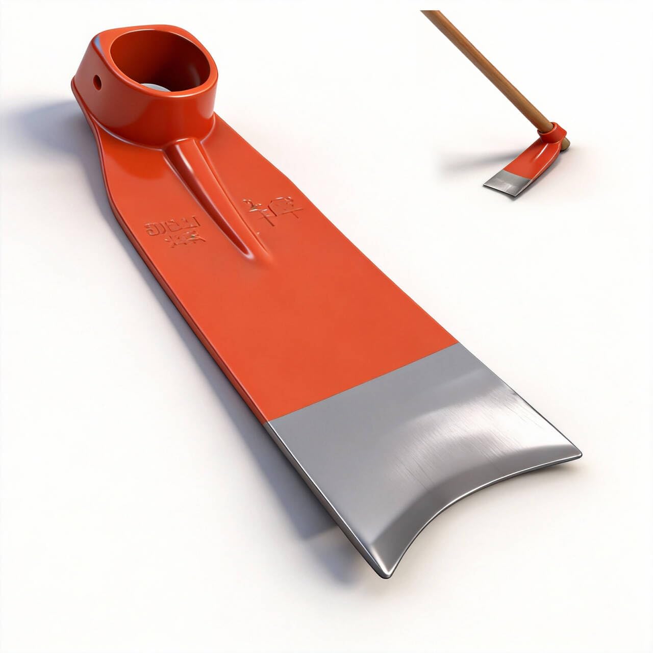 Paiaojia Garden Hoe Heavy Duty, Sharp Edged Hoe Garden Tool for Soil Digging, High Carbon Rail Steel, Hand-Sharpened Edge, Heat-Treated for Strength & Stable Performance(Not Included Handle)