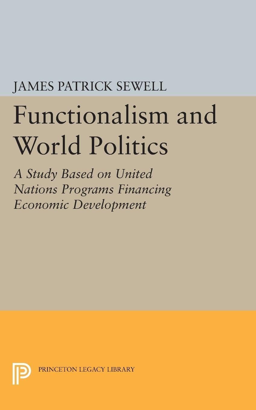 Buy Functionalism and World Politics: A Study Based on United Nations Programs Financing Economic Development: 1985 (Princeton Legacy Library) — BookShops.in
