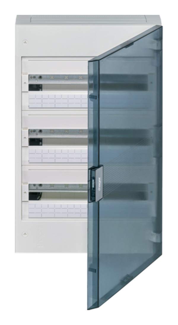 Caja superf. VB 3 filas x 18 M coffret électrique saillie porte transparente