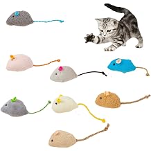 Cat Toy, Pet Toy, Mouse Toy, Set of 8, Cat Toy, Obesity, Stress Relief, Pet Supplies Colorful