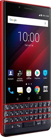 BlackBerry KEY2 LE Unlocked Android Smartphone (AT&T, T-Mobile, Verizon), 64GB, 13MP Rear Dual Camera, Android 8.1 Oreo (Atomic Red Limited Edition Dual SIM, 64GB)