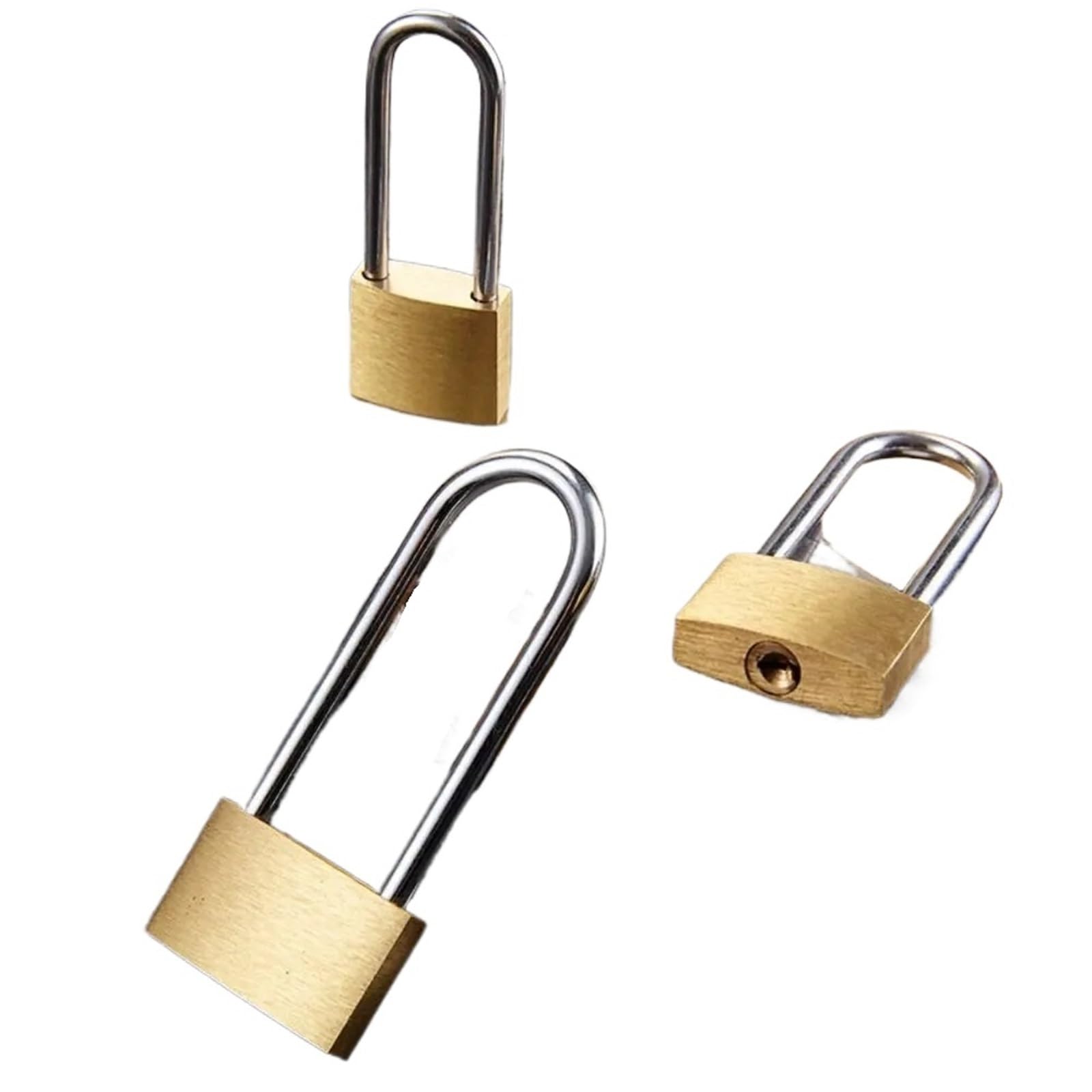 Kdhcvkz 20Mm Copper Padlock Small Locks For Luggage Case Locker Home Improvement Hardware Include 3Keys(20Mm)