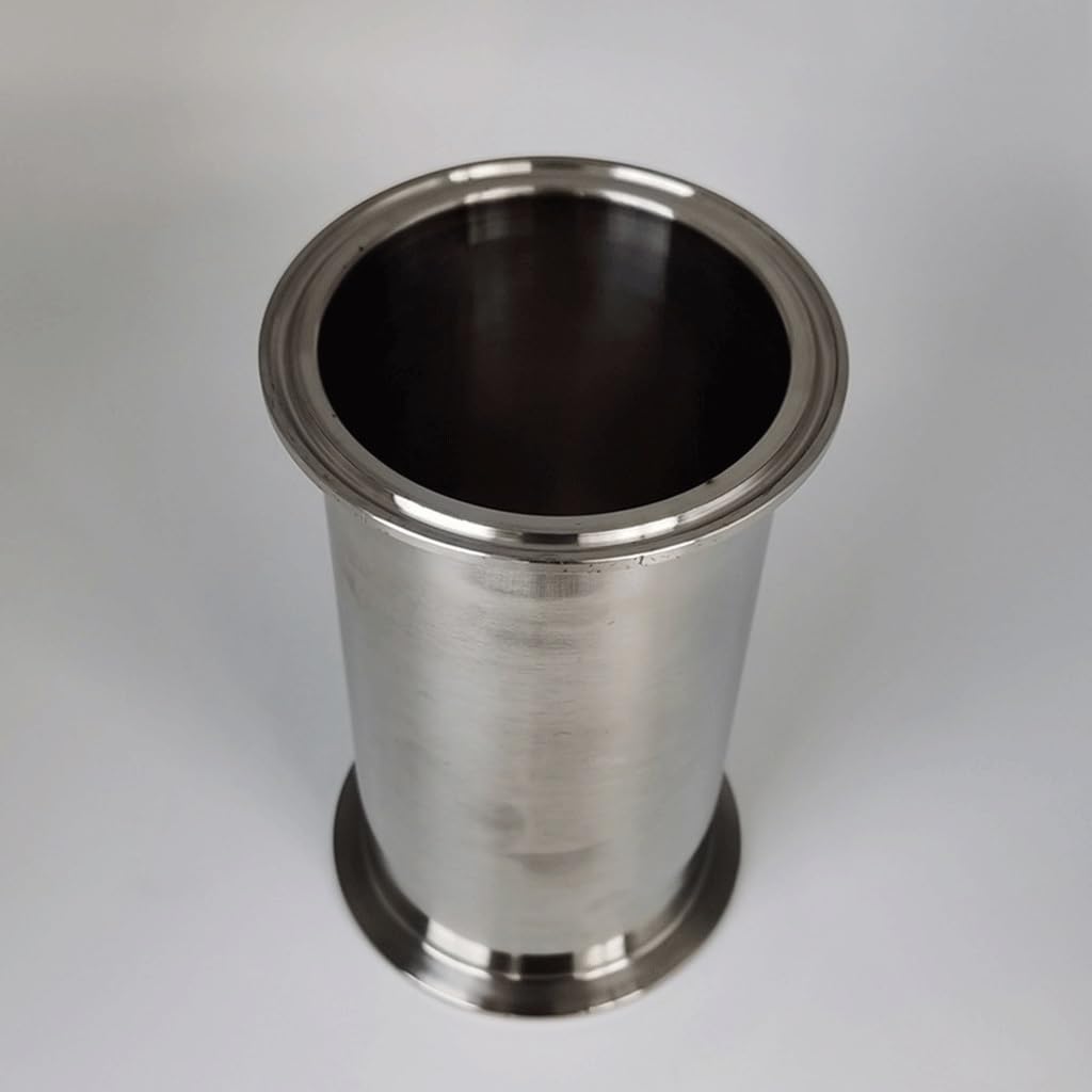 Tuleja rurowa szpuli 50.5MM kołnierzowa uszczelka silikonowa Tri Clamp łączniki rurowe długość 254mm, do okrągłych rurek ogrodowych w domu(32mm x Ferrule50.5mm)