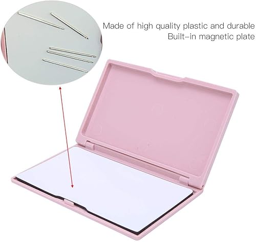 Miniatura 3 de ViaGasaFamido Estuche de almacenamiento de agujas magnéticas, rectángulo magnético manual para coser, pasador de costura, caja de almacenamiento de