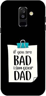 جراب موبايل مصنوع من السيليكون ومزين بطباعة متوافق مع سامسونج A6 بلس كيس زون موديل CFY حافظة بسيطة شفاف