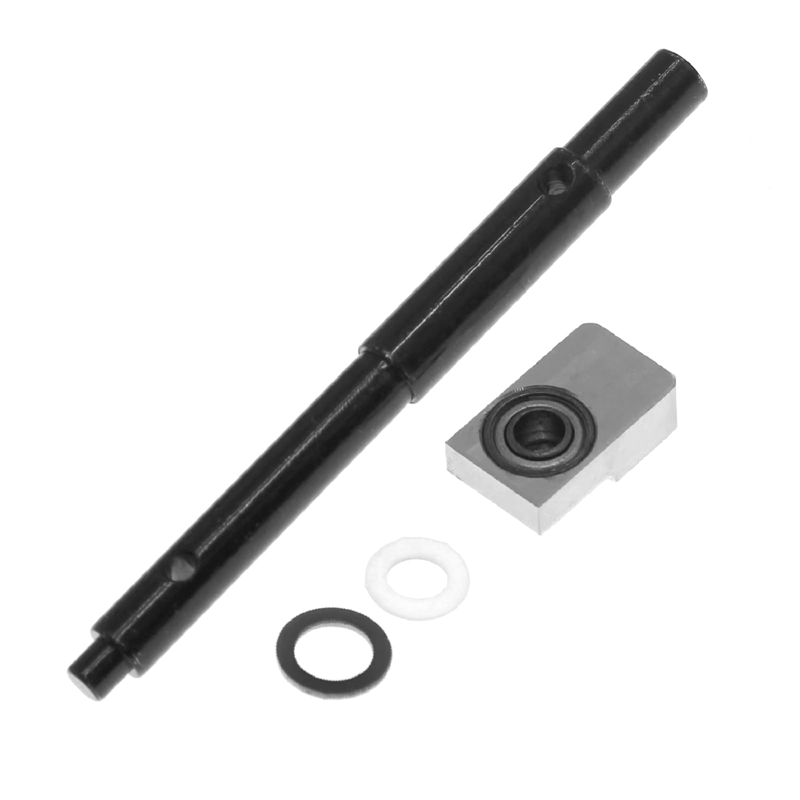 Replacement Gear Shaft, Steel Cush Drive Input Shaft Bearing Mount for Traxxas 1/5 X-Maxx 8S 4WD RC Car