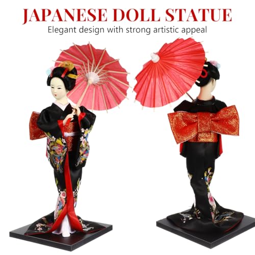Muñeca japonesa kimono geisha 28.5 cm figura decorativa miniatura 6