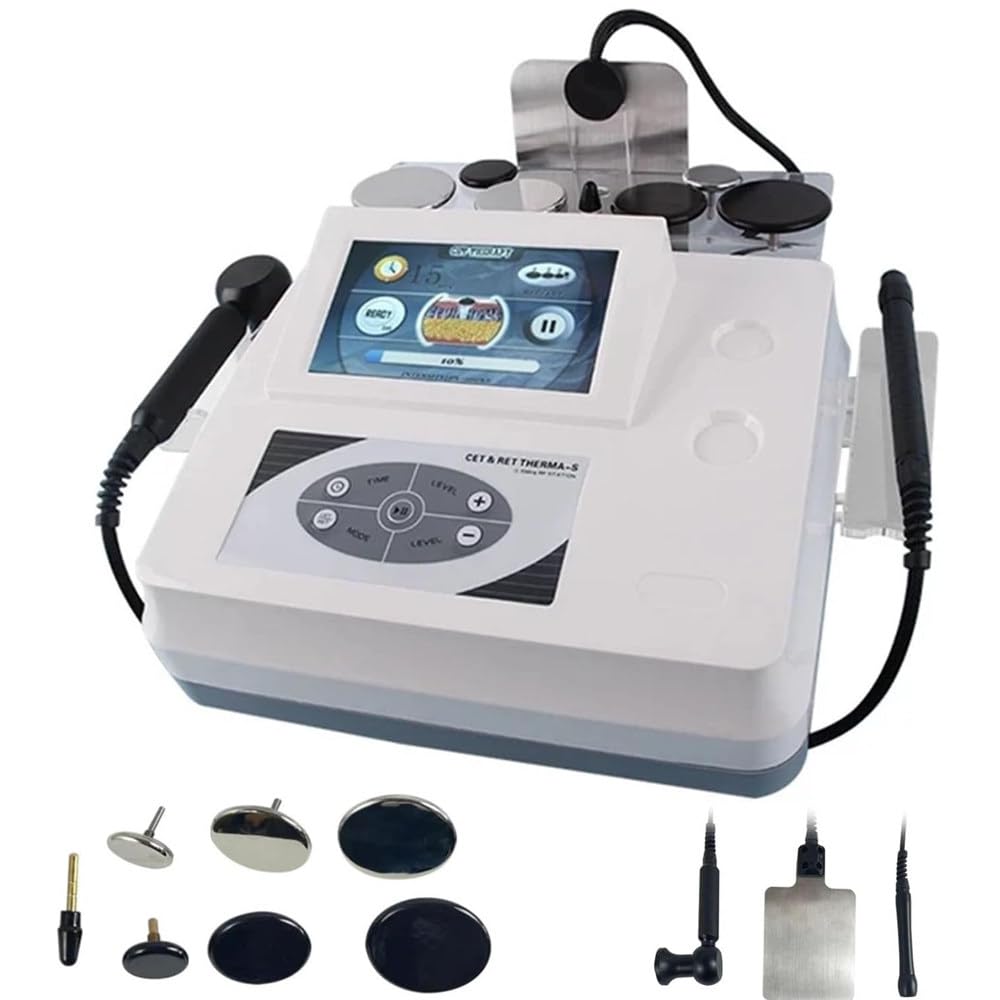 200 W Dispositivo Anticellulite 7 in 1,Macchina Modellamento Corpo,Tecar 448khz RES Cet per Massaggio Multifunzionale,Snellimento Profondo E Lifting Viso