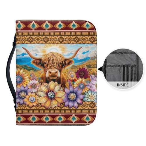 Bible Cover Case PU Leather Book Cover for Women Girls, Large Capacity Scripture Bag Bible Cover Bags4