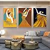 Figuur Olieverf Goud Rok Danser Poster Abstract Canvas Schilderij Woonkamer Gang Woondecoratie Muurschildering 60x80cm…