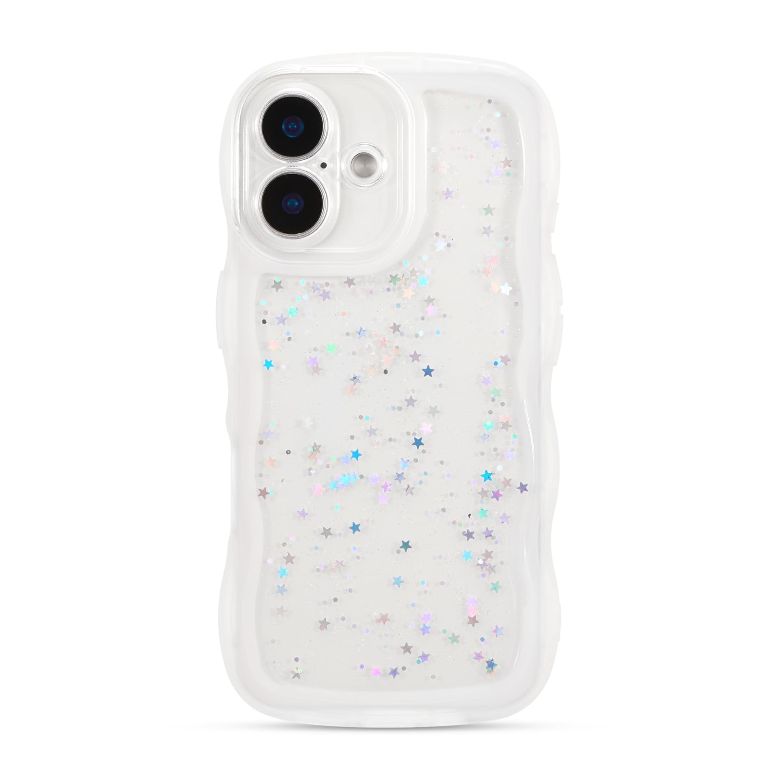 ZTOFERA Glitzer Wellenrahmen Hülle für iPhone