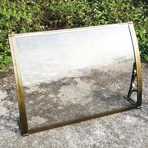 Auvent de terrasse en alliage d'aluminium et polycarbonate transparent