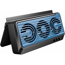 Solar Powered Car Window Fan - Exhaust Fan Ventilation, Portable Quiet Auto Air Circulator for Vehicle Cabin Cooling &amp; Odor Elimination, Black