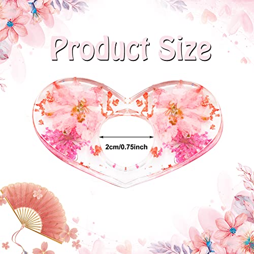 Dried Flower Resin Bookmarks And Book Page Holder Transparent Floral Page Marker With Tassels Handmade Thumb Ring Page Holder Personalized Reading Accessories Gift For Women Girls Adults Kids #TOP1