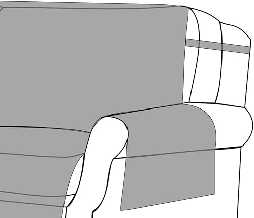 Miniatura 3 de Barefoot Bungalow Phoenix Furniture - Funda para sofá biplaza, color marrón