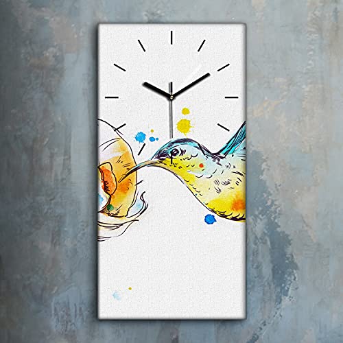 Horloge sur Toile Silencieuse Ne Pas Tic Tac Décoration Salon 30x60