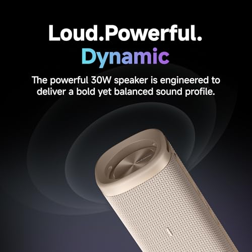 Image of XIAOMI Sound Outdoor Speaker (Gold) | |30W Hi-Quality Speaker with Mic|Upto 12hrs Playback Time|IP67 Waterproof & Type C|Wireless Stereo Pairing| Outdoor & Travel Purpose