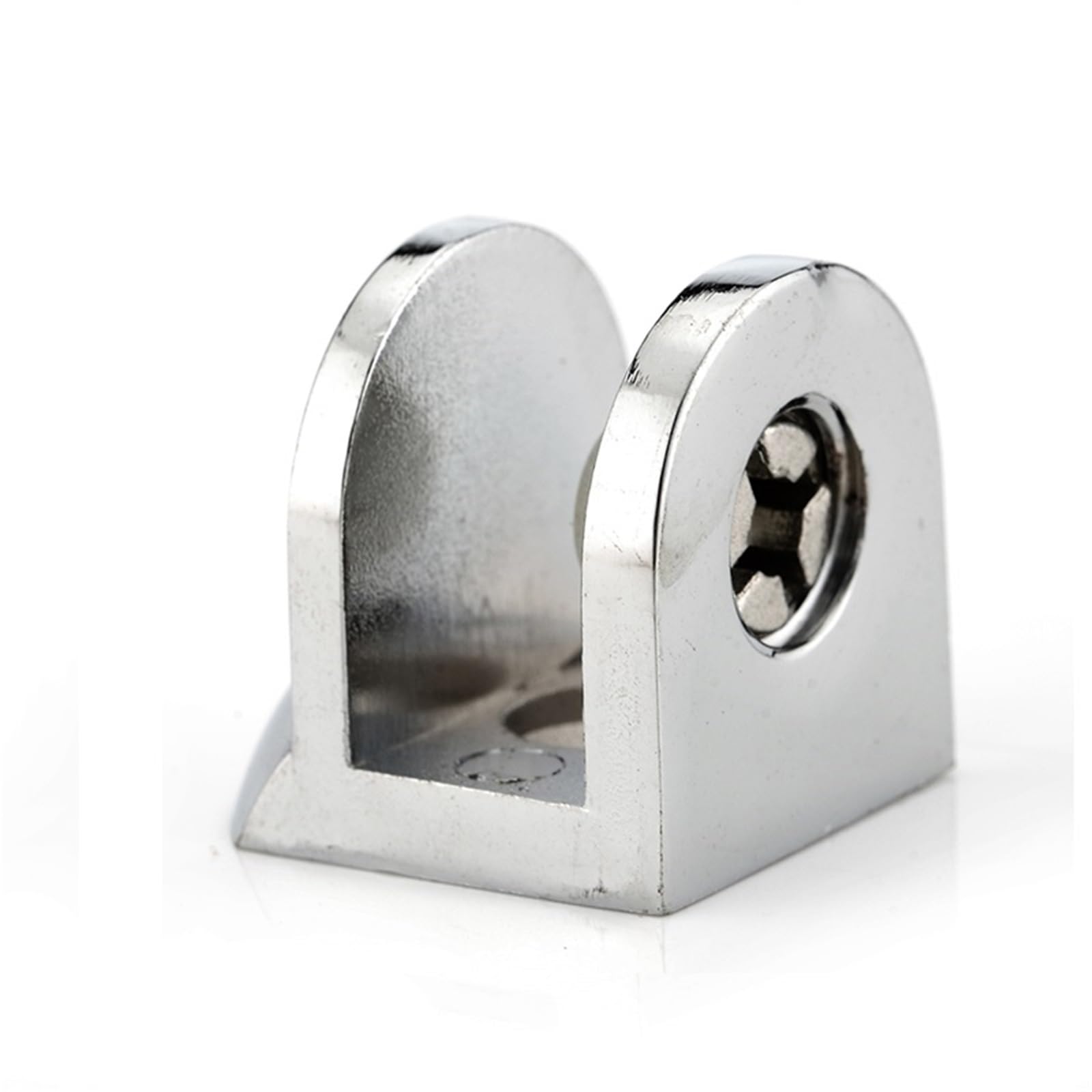 Pince à verre F en alliage de zinc pour étagère et support de 10 mm