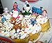 Rudolph the Red Nosed Reindeer Figure Set of 12 Mini Cake Toppers / Cupcake Decorations Party Favors with Monster Bumble, Misfit Toys, Santa Etc and Special Sticker Sheet