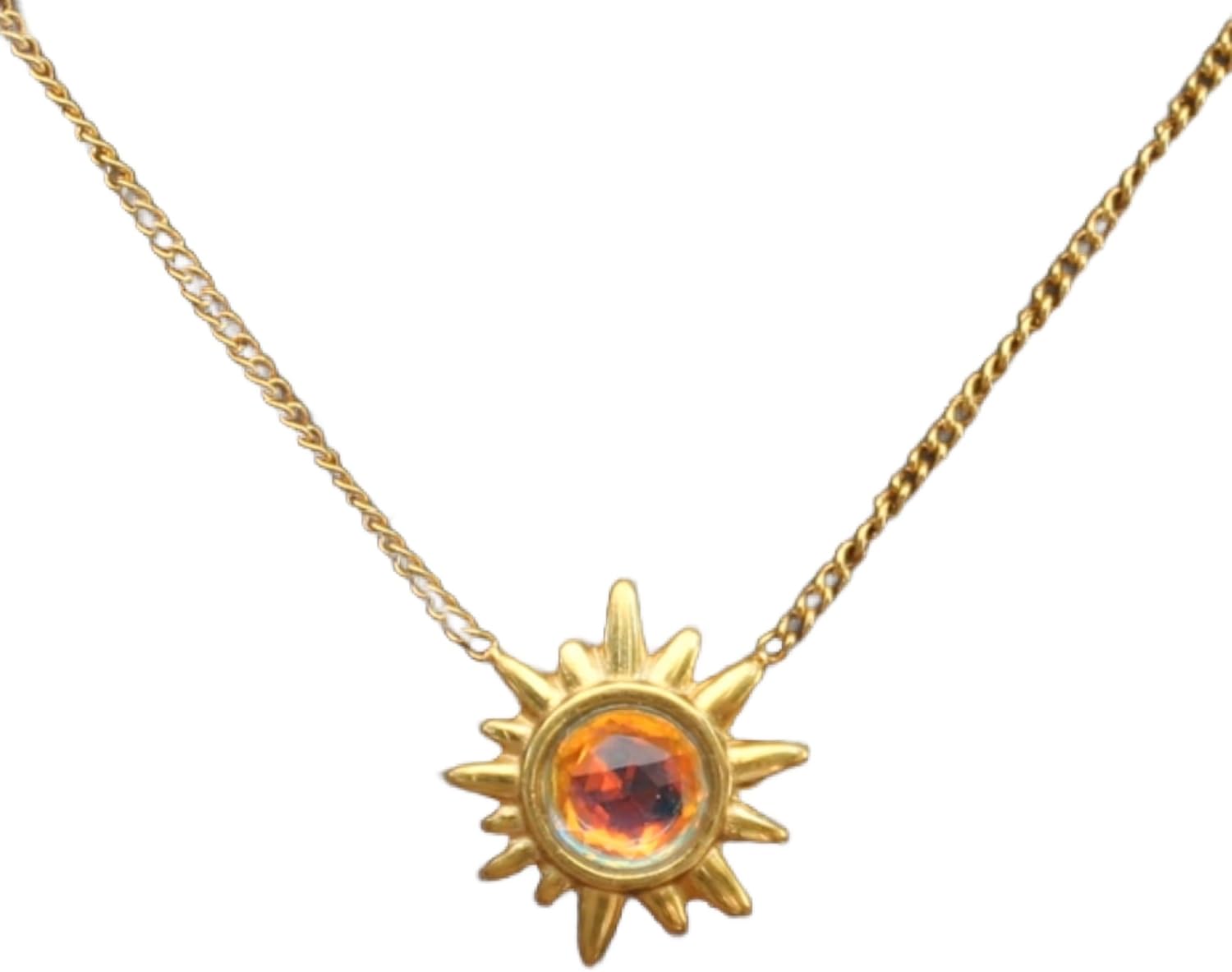 Sunburst Crystal Pendant