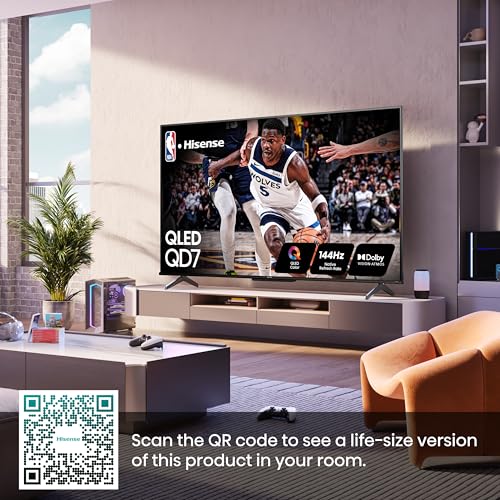 image for Hisense 75-Inch Class QD7 Series QLED 4K UHD Google Smart TV (75QD7N, 