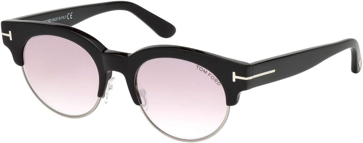 Tom Ford Mens Henri Mirrored Fashion Round Sunglasses Black O/S
