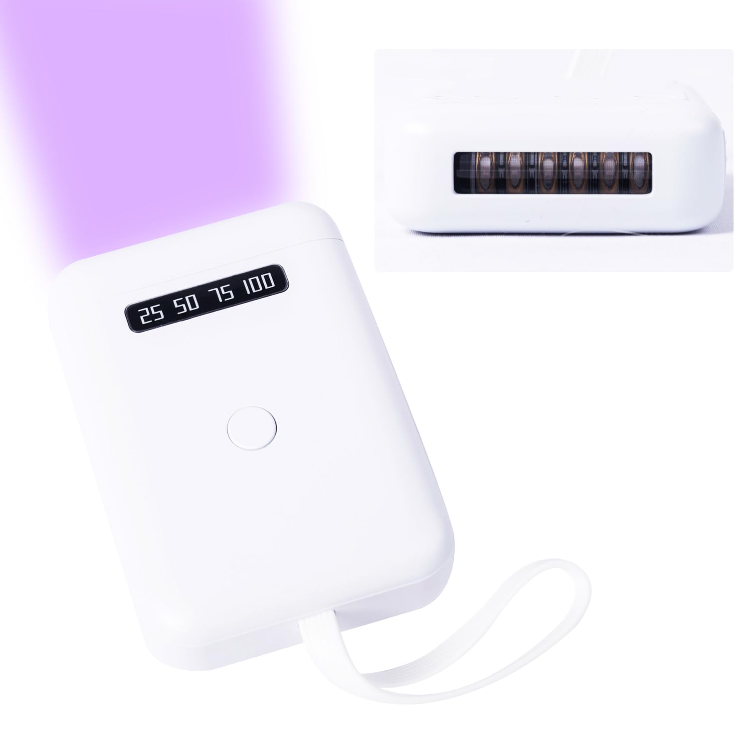 V Light Hair Extensions machine, Mini V Light Hair Extension Machine With V Light Lamp*1 405nm, Portable Fast Curing Hair Extension V Glue V Light Wig