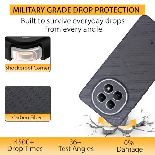 Image of LIRAMARK Rugged Carbon Fibre TPU Armor Silicone Back Cover Case for Mi Redmi Note 15 5G / Poco M8 5G