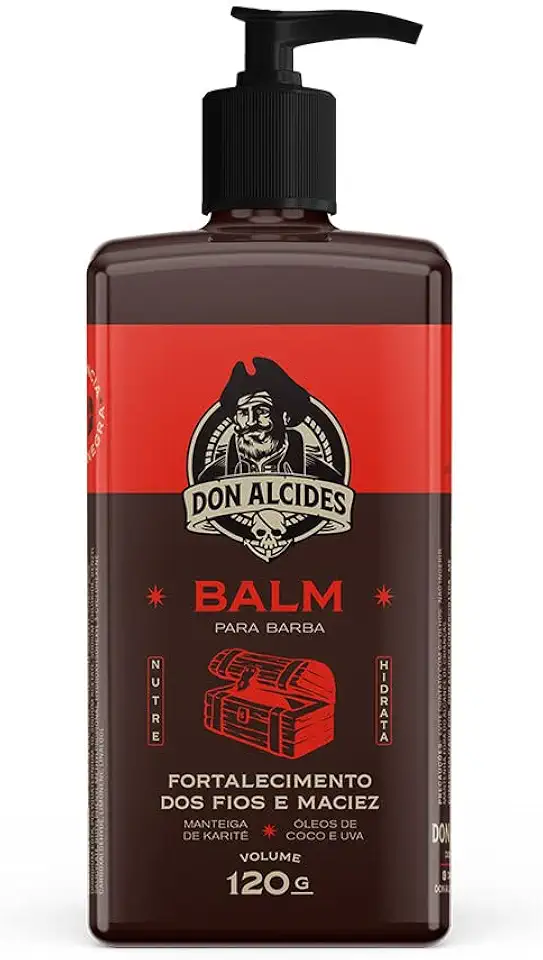 Balm Para Barba Don Alcides 120Ml Barba Negra