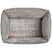 HUNTER Orthopädisches/Ergonomisches Hundesofa Bielefeld, Hundebett mit Memoryschaum, entlastet Gelenke & Rücken, waschbarer Bezug, rutschhemmend, kuscheliges Innenkissen, Farbe: grau, Größe: L
