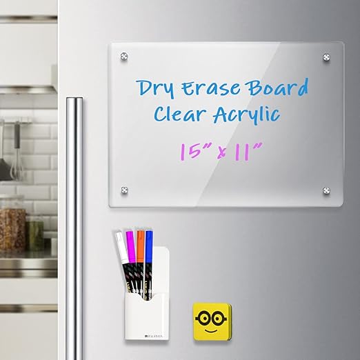 Acrylic Note Board Refrigerator Dry Erase Board