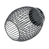 [page_title]-D DOLITY Metall Draht Kerzenleuchter Kerzenhalter, Oval Korb Halter - L