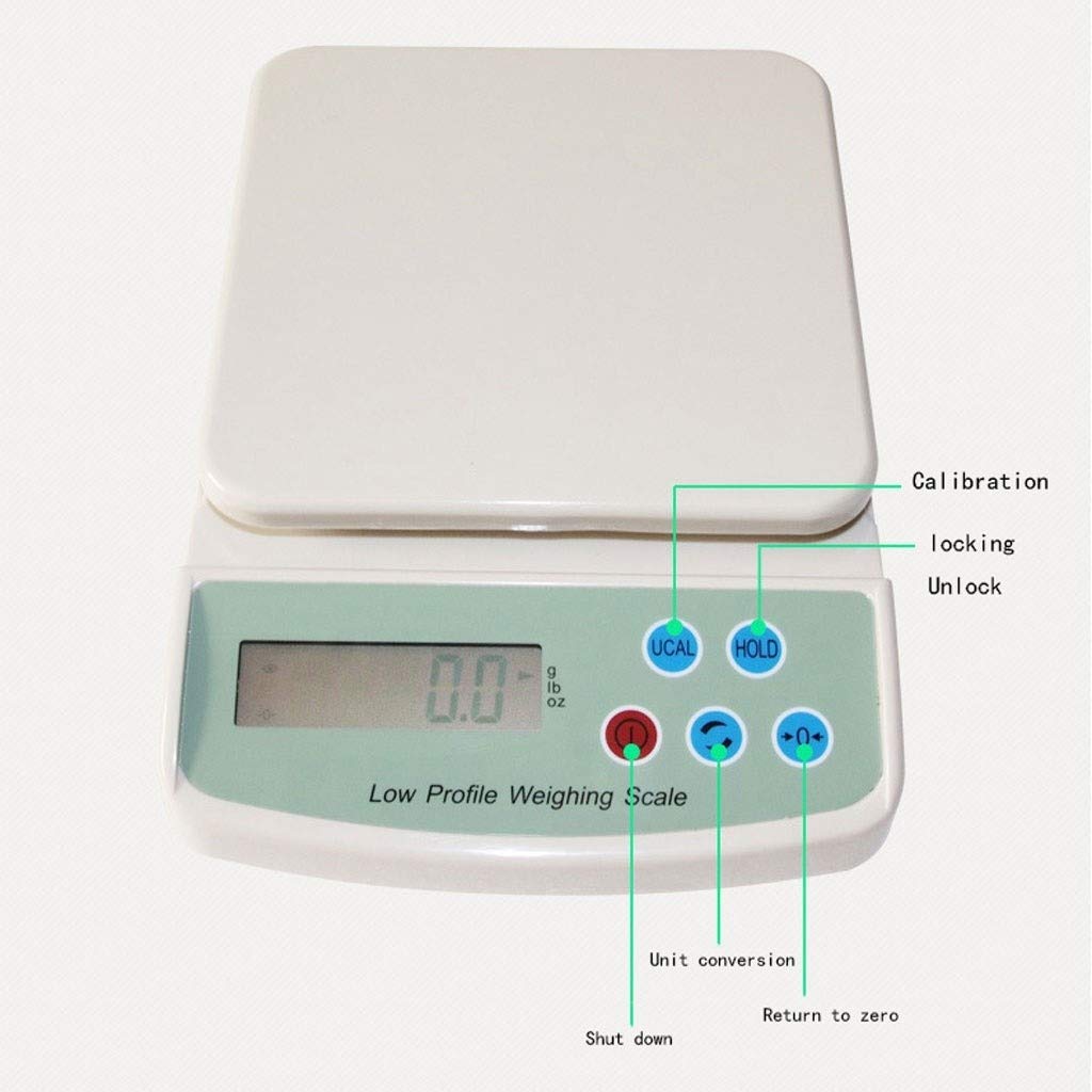 Báscula digital de cocina para alimentos, báscula industrial de alta precisión, LCD, 5 kg/1 G, báscula electrónica portátil para el hogar