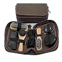 JOYSTER 7-Piece Shoe Shine Kit, Leather Care Set with Polish, Boot Maintenance Kit, Black and Neutral gallery image