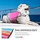 VIVAGLORY Neoprene Schwimmweste Hund, Rettungsweste Hund für Bootfahren, Schwimmweste, Schwimmhilfe & Leichte, L, Himbeer Pink