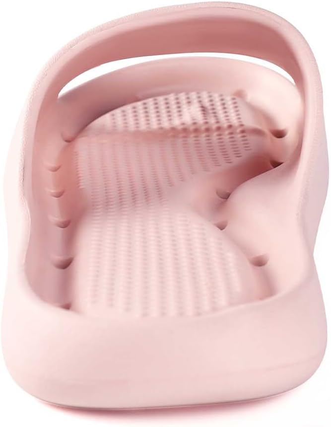 Shower Shoes for Women and Men Massage Slide Sandals Soft Cushioned Anti-Slip Pool Slides Comfort Quick Drying with Drain Holes Bathroom Slippers 6-7 Women/4.5-5.5 Men Pink image 4 of 6 B0DNXH3VPV