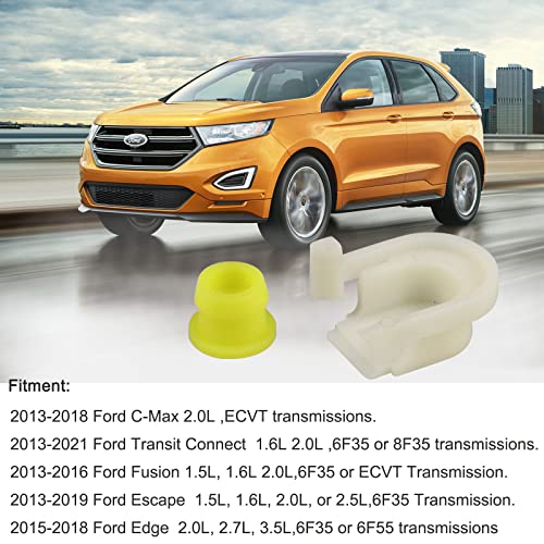 Transmission shifter Cable Bushing and Cap Fit for Ford Edge 15-18 Fusion 13-16 C-Max 13-18 Escape 13-19 Transit Connect 13-21,Replace KV6Z-7K340-A,DG9Z-7S004-A - Thumbnail 3