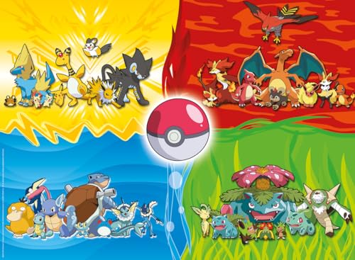 Puzzles 150 pièces : Les différents types de Pokémon Ravensburger France - vue 8
