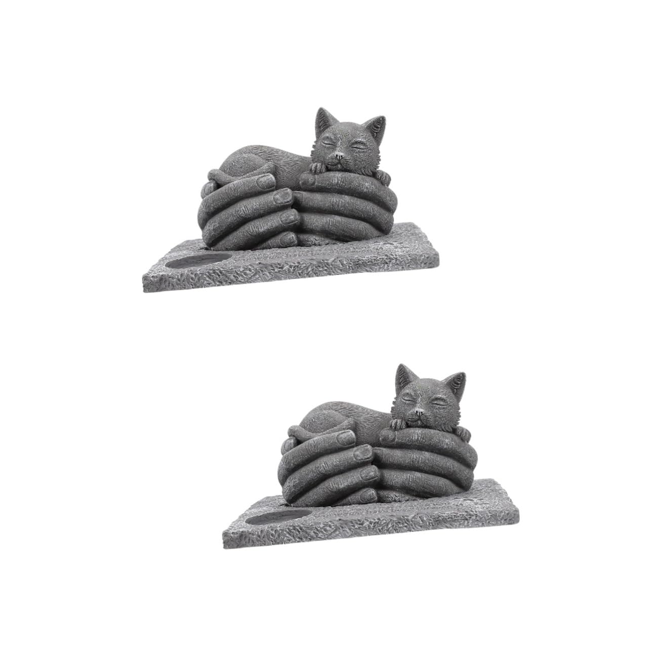 Yardwe 2 Piezas De Lápida para Perro Lápida De Pilar Vela Marco Conmemorativo para Perro Marcador De Tumba para Perro Marcadores De Tumba para Gato Decoración Decorativa para