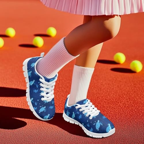 Boys Girls Mesh Sports Sneakers Animal Print Running Tennis Shoes Comfortable Non Slip Athletic Sneakers Casual Shoes US11-53