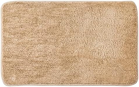 MIULEE Bath Mats Non Slip Bathroom Mats Shower Mat Absorbent Bathroom Rug Small Rug Door Mat Inside Kitchen Rugs Carpet Mat for Bathroom Bedroom Kitchen Entrance 40x60 cm Beige