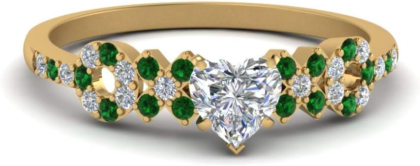 Choose Your Gemstone Beautiful XO Design Diamond CZ Ring Yellow Gold Plated Heart Shape Side Stone Engagement Rings Minimal Modern Design Birthday Gift Wedding Gift US Size 4 to 12