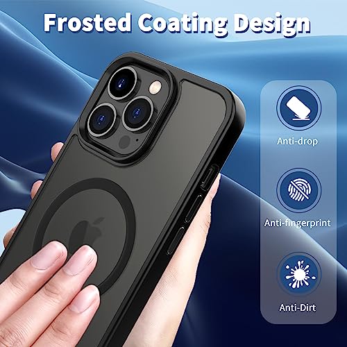 CACOE iPhone 14 Pro Hülle 6.1 Zoll kompatibel mit MagSafe, Handyhülle Schutzhülle Case Anti-Fingerabdruck – Bild 5