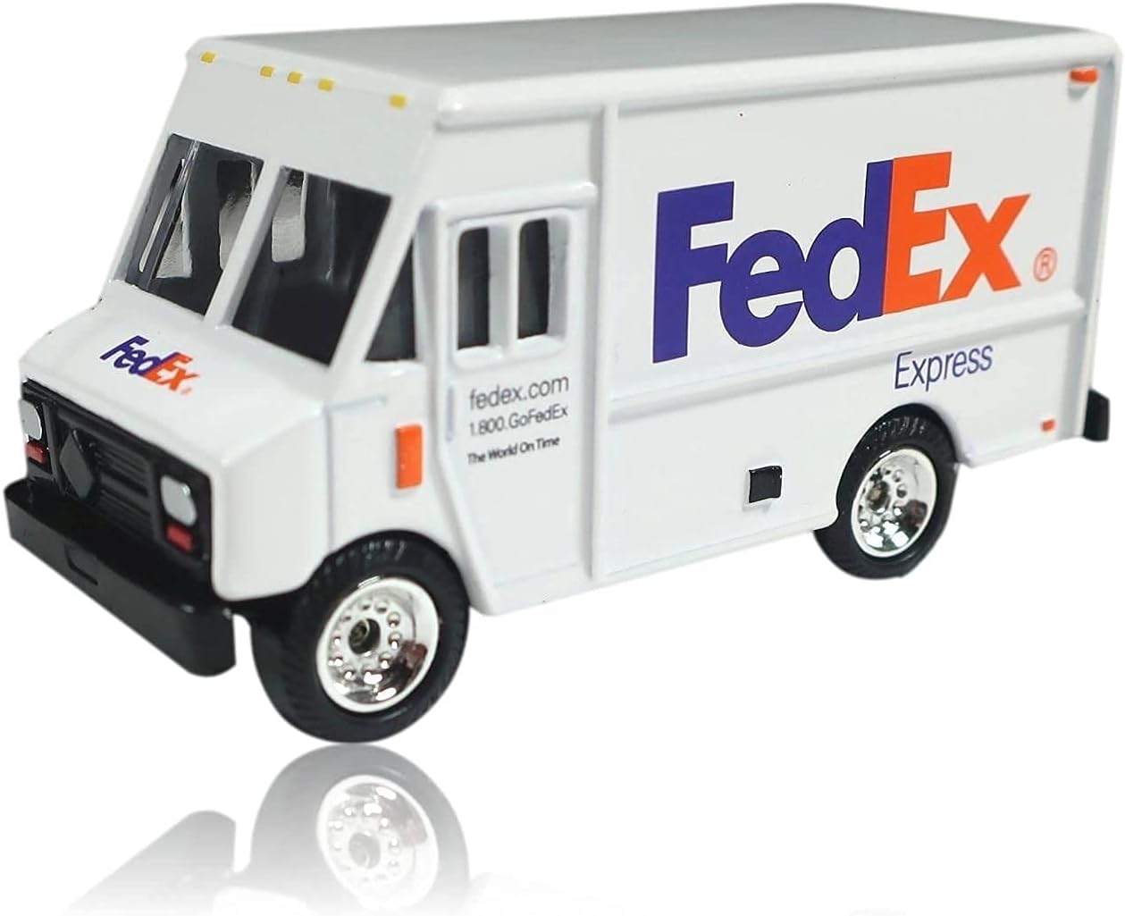 FedEx Express Miniature Delivery Truck - 3" Length - Scale 1:64 - Gauge S - Sold as a Display or Collectable Item, Not as a Child's Toy
