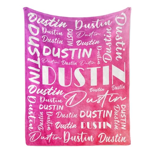 Name Blanket Personalized Name Blanket Customized Blanket with Name Text for Adult Kid Birthday Christmas Mothers Fathers Valentines Day Gift